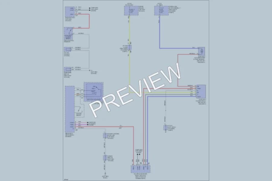 2013 Lexus LS600h Wiper Washer wiring diagram preview