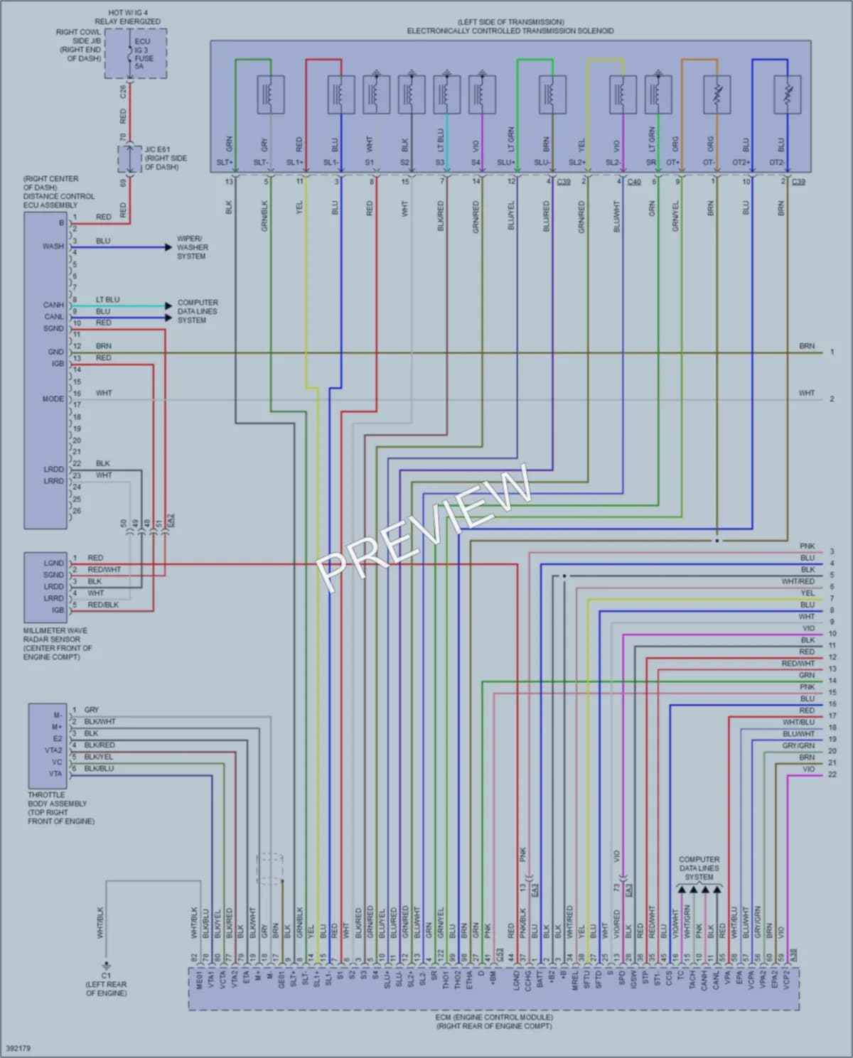 2013 Lexus LX570 Cruise Control wiring diagram preview