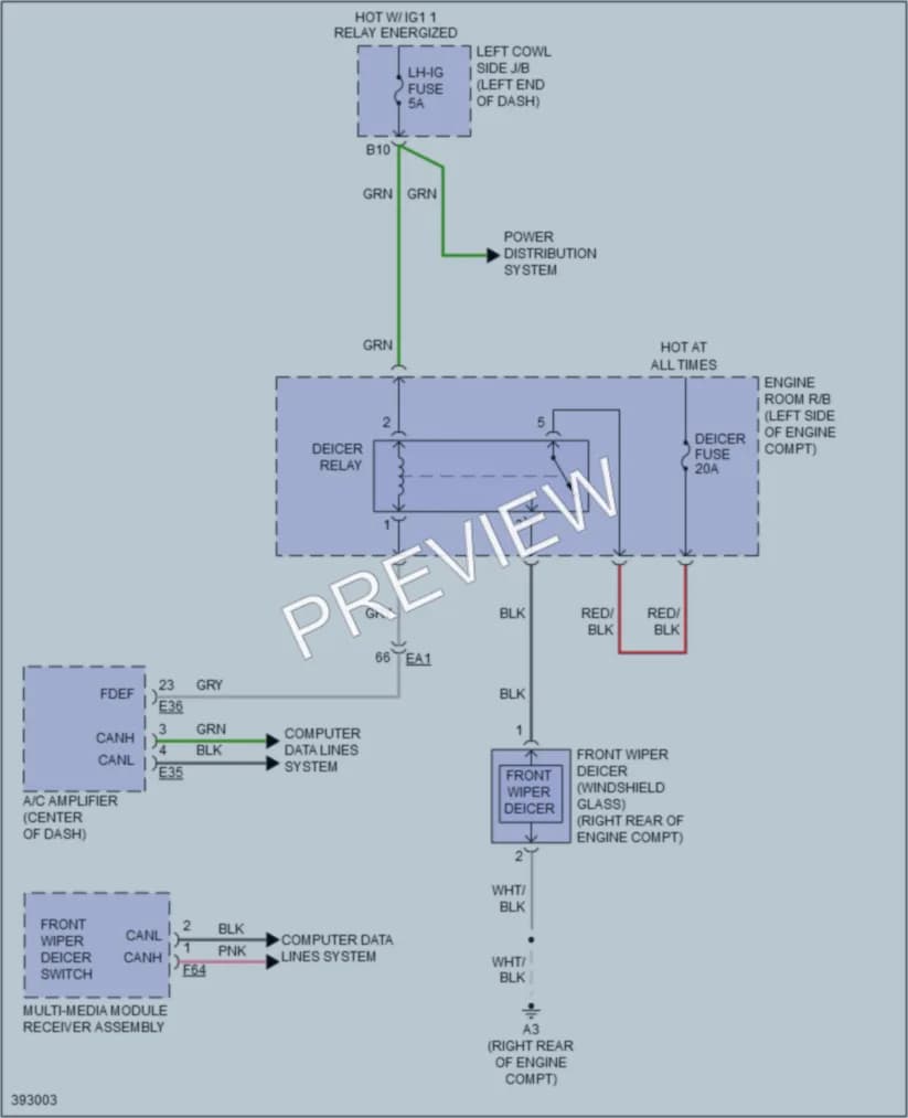 2013 Lexus LX570 Defoggers wiring diagram preview