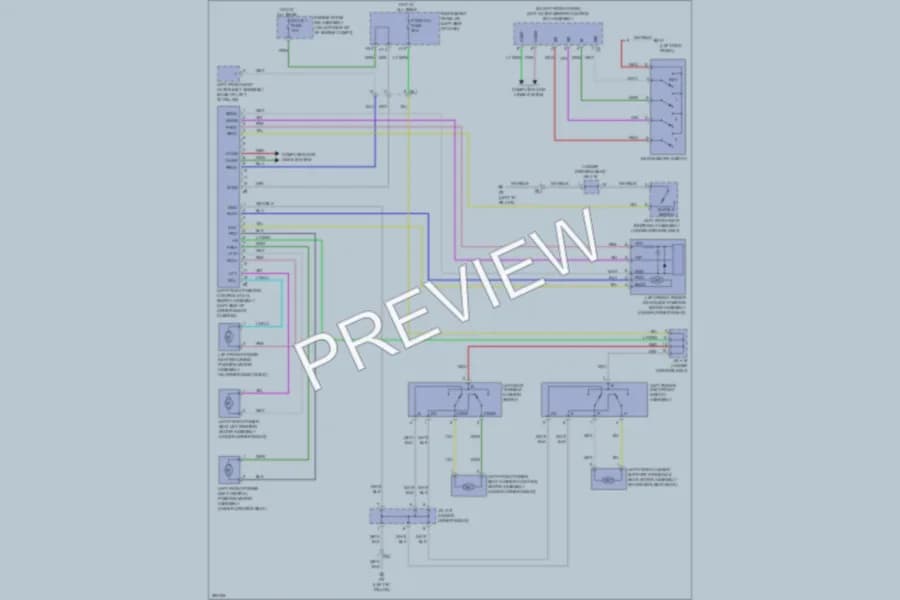 2013 Lexus RX450h Memory Systems wiring diagram preview