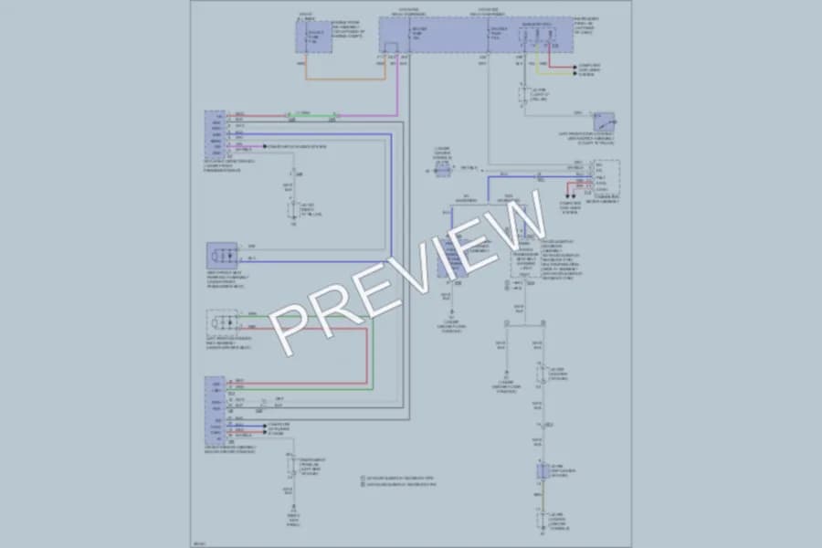 2013 Lexus RX450h Warning Systems wiring diagram preview