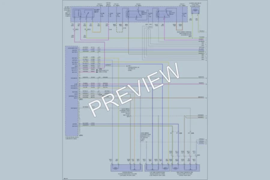 2013 Lincoln MKS Air Conditioning wiring diagram preview
