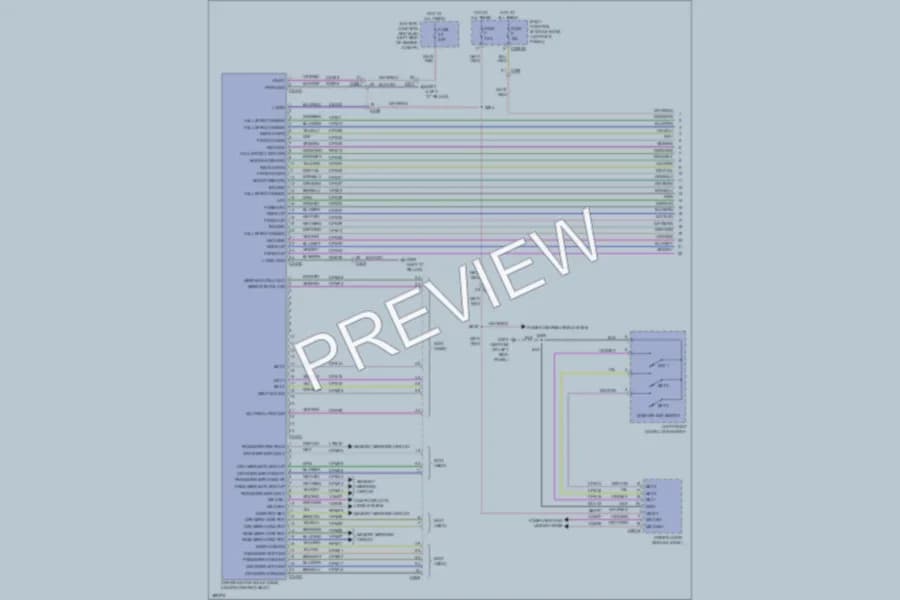 2013 Lincoln MKS Memory Systems wiring diagram preview