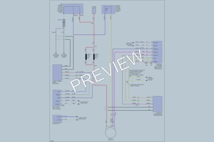 2013 Lincoln MKS Starting Charging wiring diagram preview