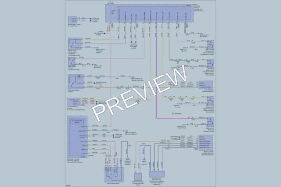 2013 Lincoln MKT Warning Systems wiring diagram preview