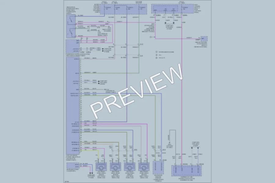2013 Lincoln MKX Anti Lock Brakes wiring diagram preview