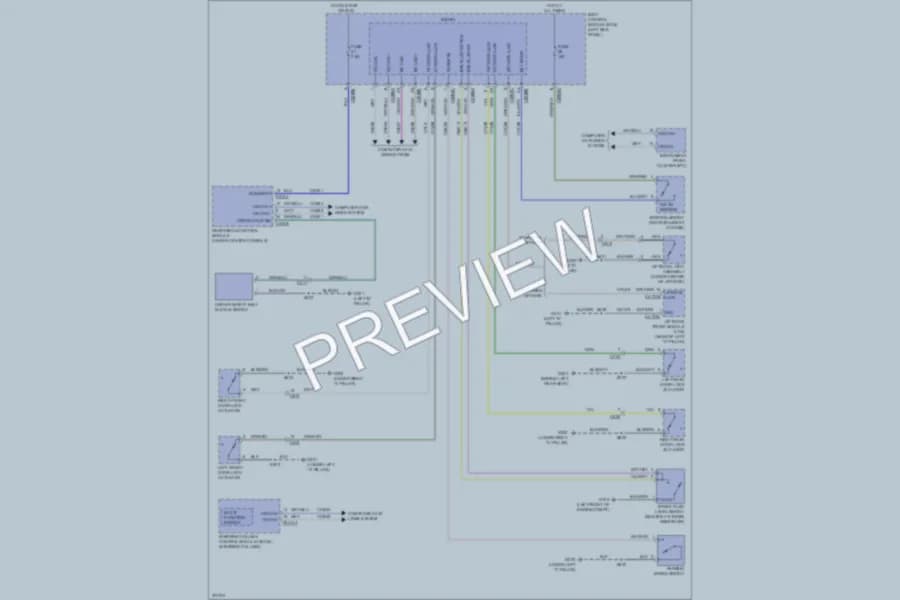 2013 Lincoln MKX Warning Systems wiring diagram preview