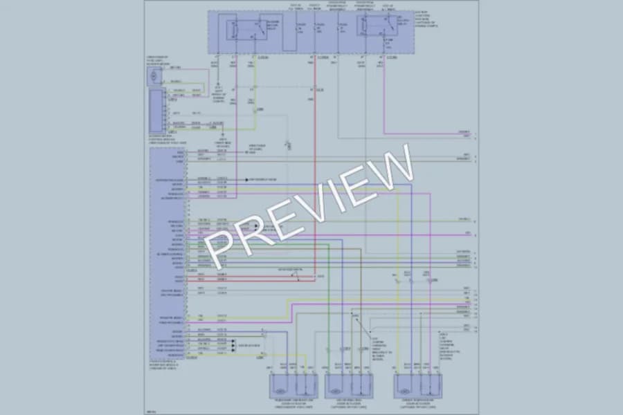 2013 Lincoln MKZ Air Conditioning wiring diagram preview