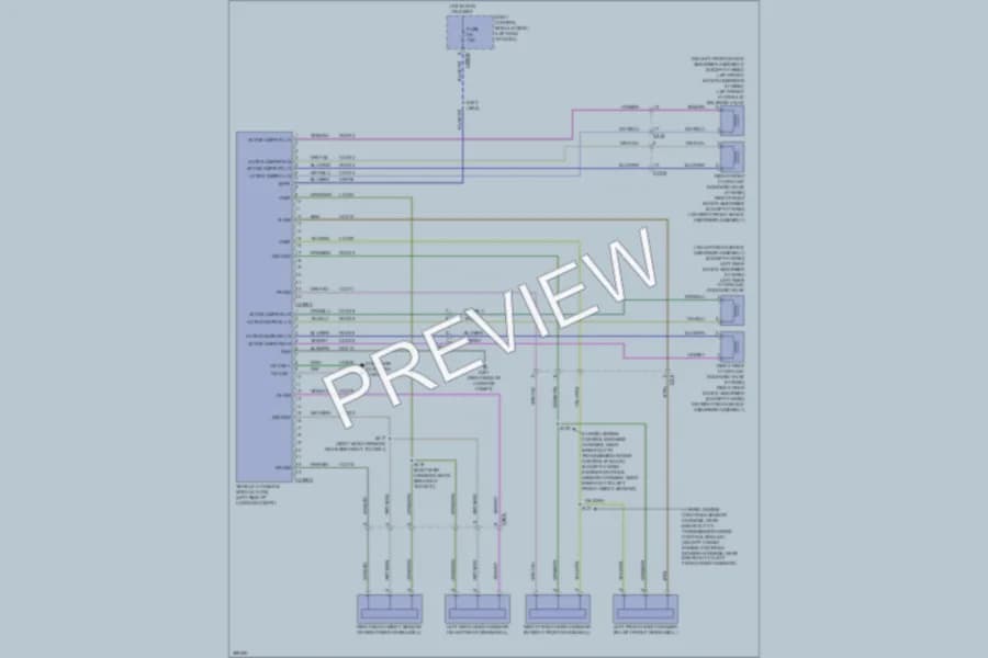 2013 Lincoln MKZ Electronic Suspension wiring diagram preview
