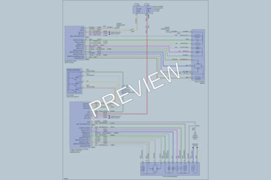 2013 Lincoln MKZ Memory Systems wiring diagram preview