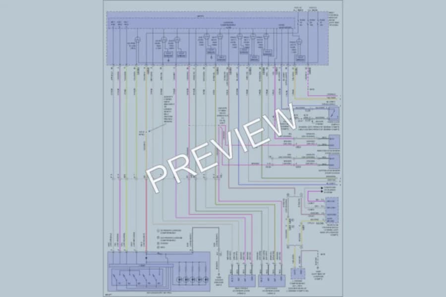 2013 Lincoln MKZ Power Door Locks wiring diagram preview