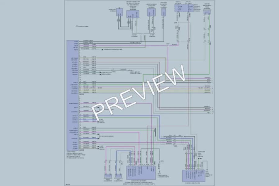 2013 Lincoln MKZ Radio wiring diagram preview