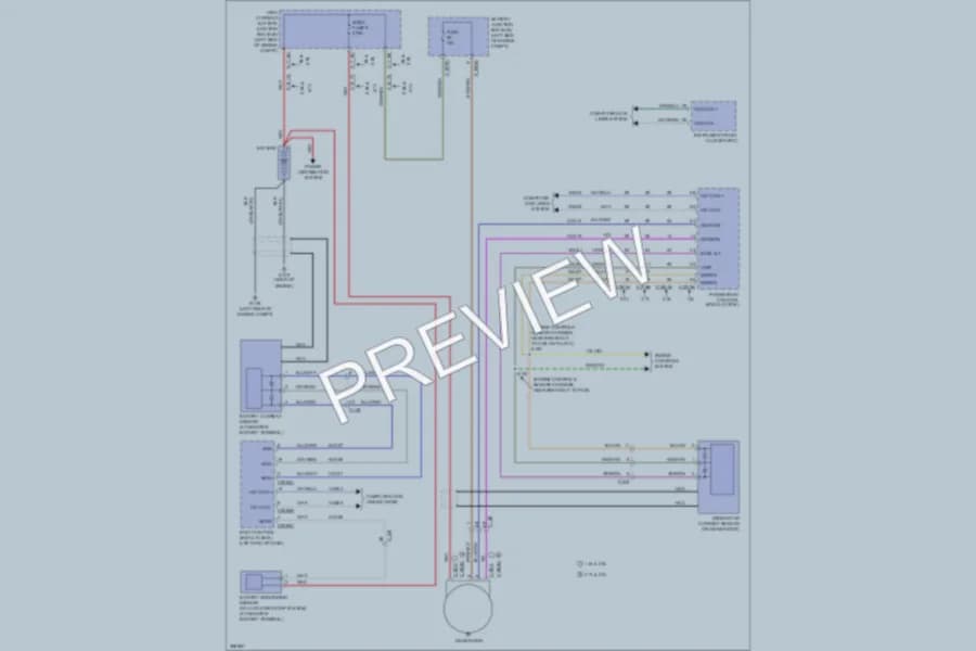 2013 Lincoln MKZ Starting Charging wiring diagram preview