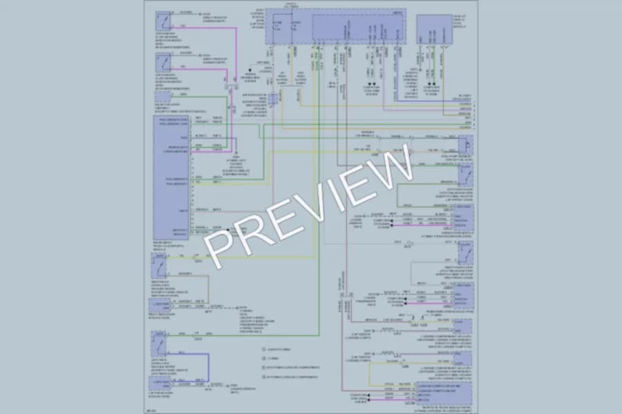 2013 Lincoln MKZHybrid Instrument Cluster wiring diagram preview