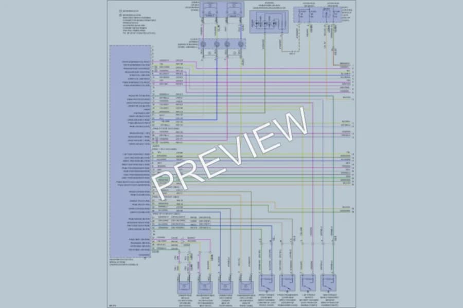 2013 Lincoln MKZHybrid Supplemental Restraints wiring diagram preview