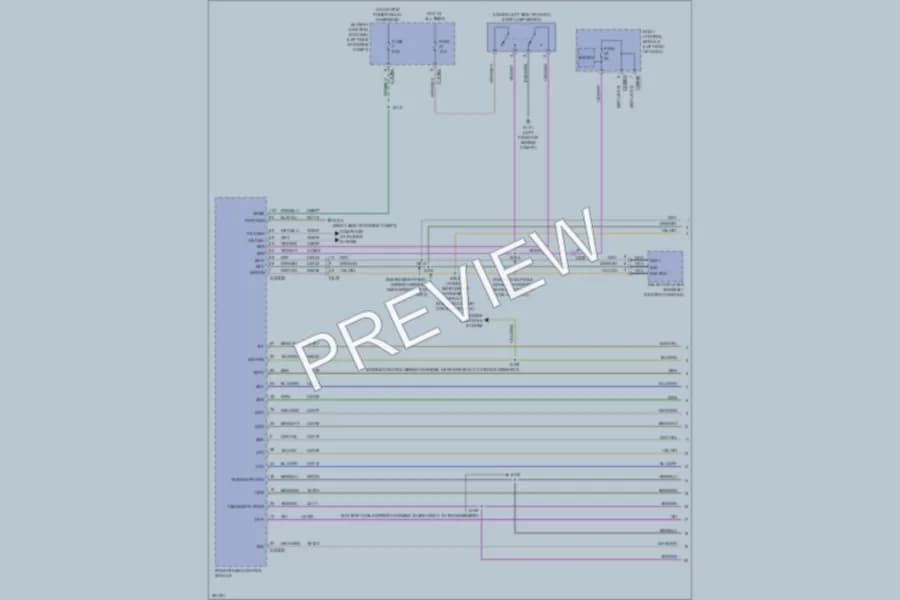2013 Lincoln MKZHybrid Transmission wiring diagram preview