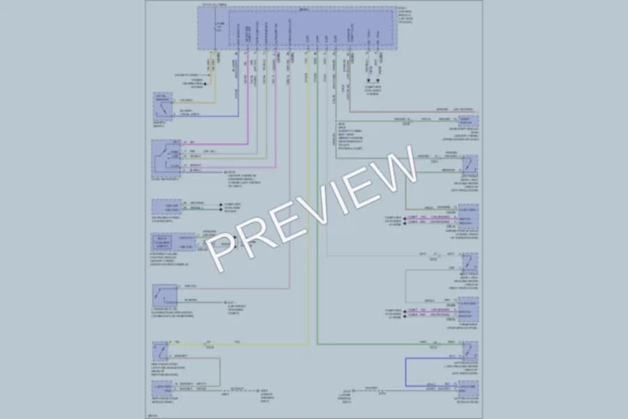 2013 Lincoln MKZHybrid Warning Systems wiring diagram preview