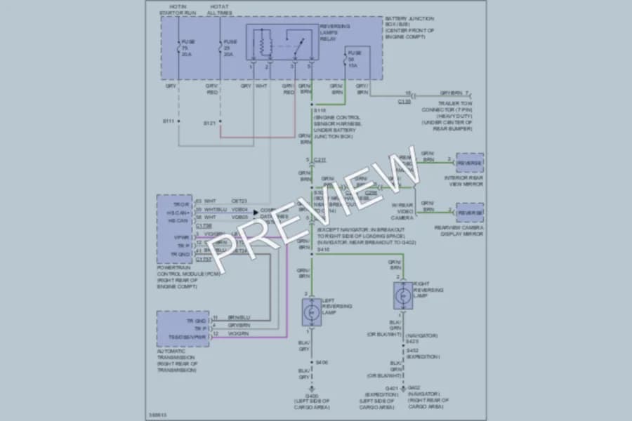 2013 Lincoln NavigatorL Exterior Lights wiring diagram preview