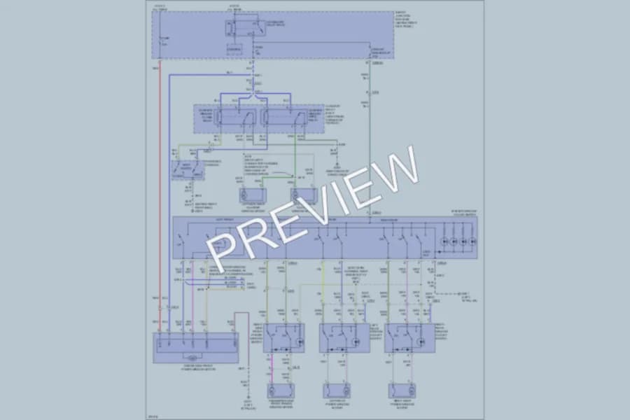 2013 Lincoln NavigatorL Power Windows wiring diagram preview