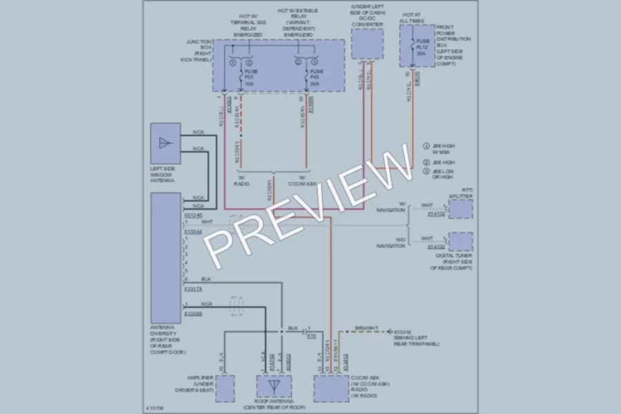 2013 MINI CooperCountryman Radio wiring diagram preview