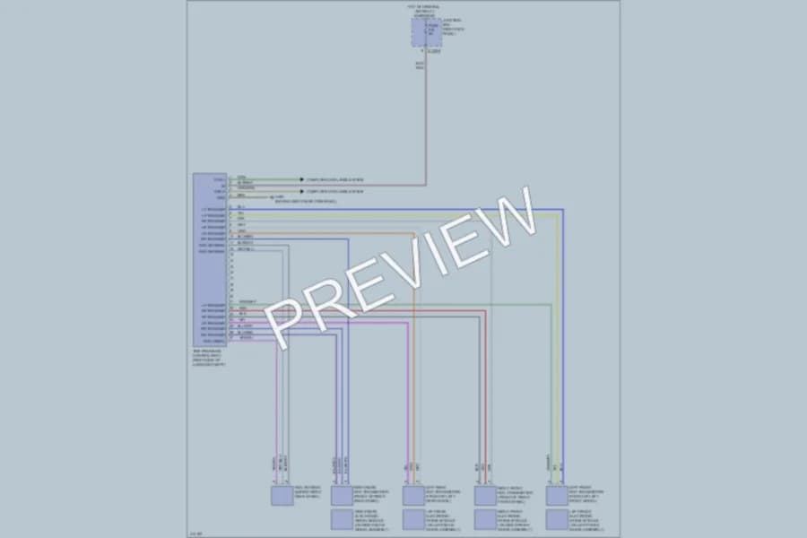 2013 MINI CooperPaceman Warning Systems wiring diagram preview