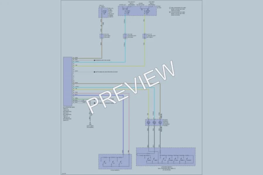 2013 Mazda 3 Instrument Cluster wiring diagram preview