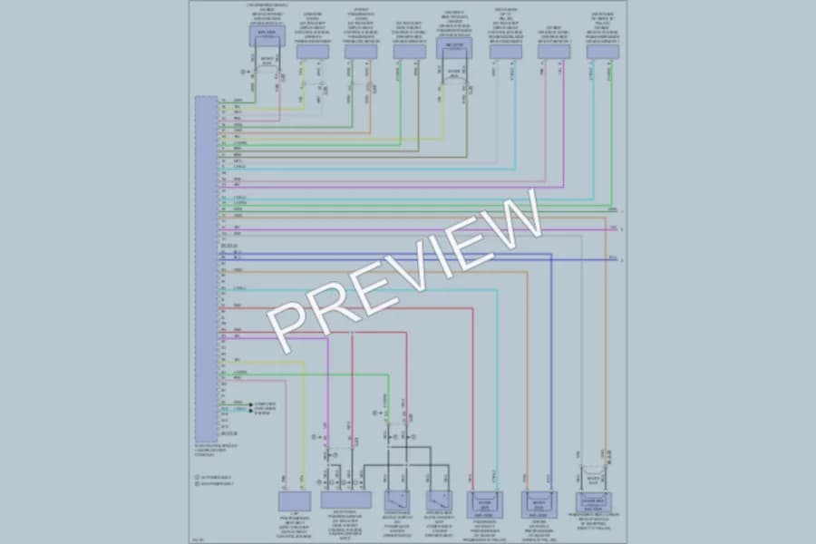2013 Mazda 3 Supplemental Restraints wiring diagram preview