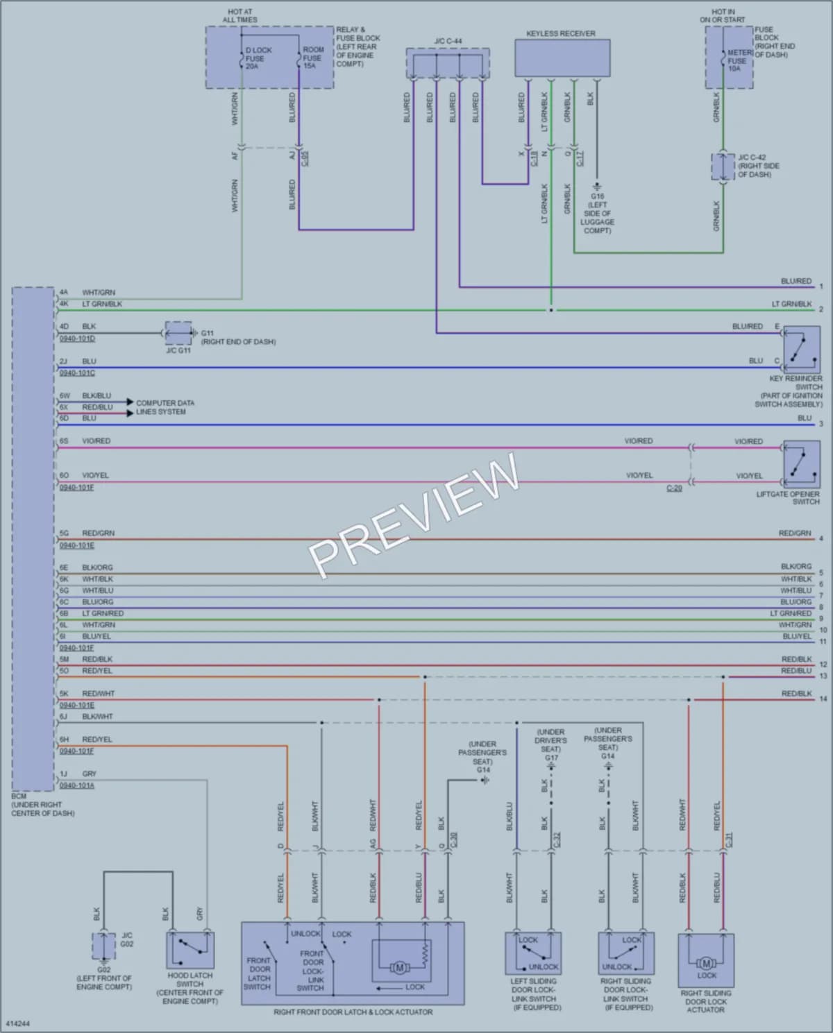 2013 Mazda 5 Anti Theft wiring diagram preview