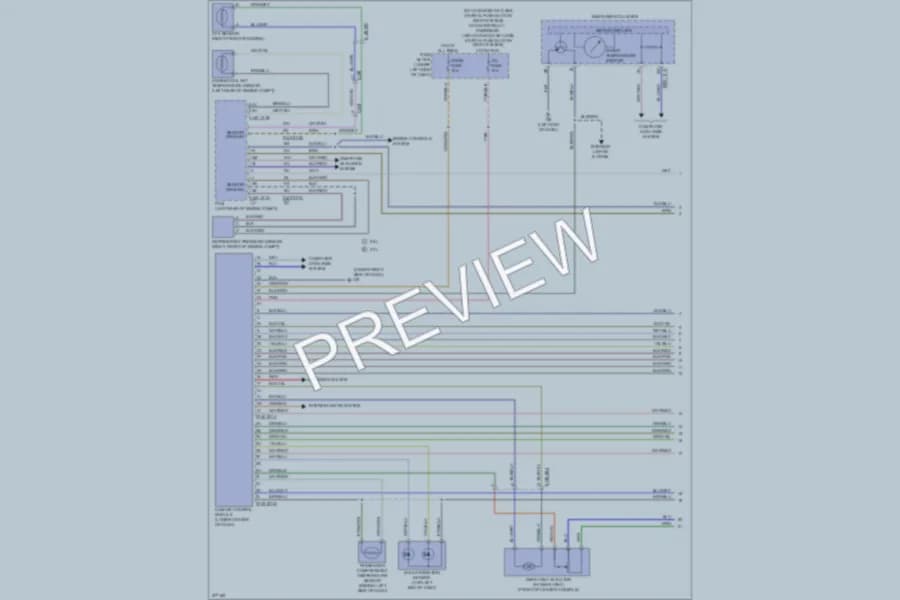 2013 Mazda 6 Air Conditioning wiring diagram preview