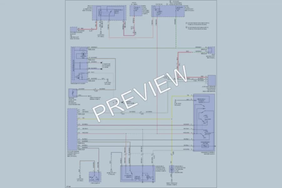 2013 Mazda 6 Wiper Washer wiring diagram preview