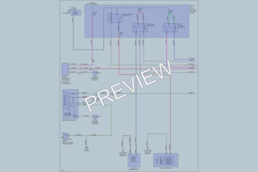 2013 Mazda CX5 Headlights wiring diagram preview