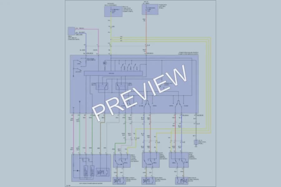 2013 Mazda CX5 Power Windows wiring diagram preview