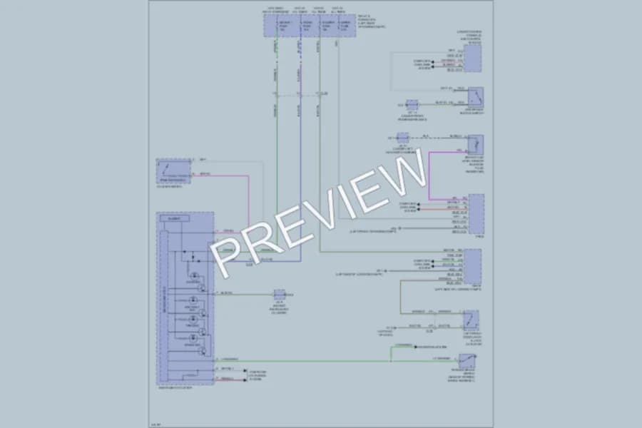2013 Mazda CX5 Warning Systems wiring diagram preview