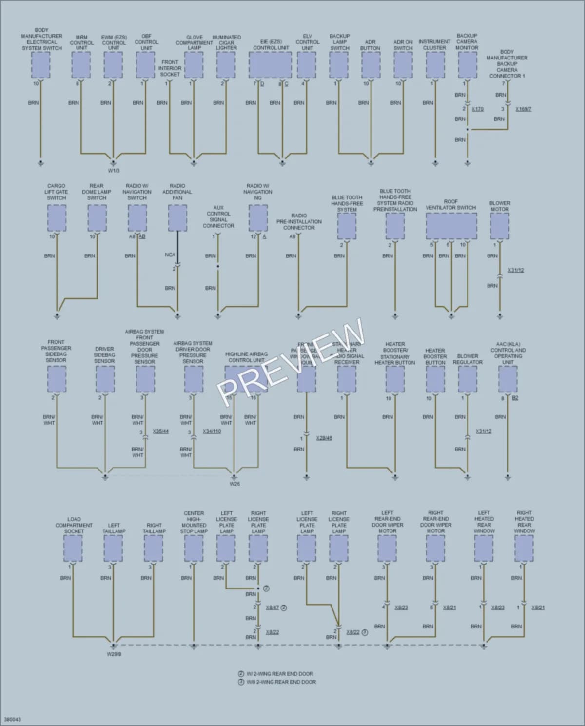 2013 MercedesBenz 3500Sprinter Ground Distribution wiring diagram preview