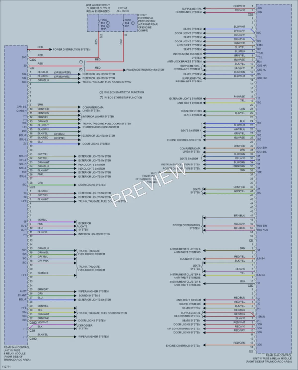 2013 MercedesBenz C300 Body Control Modules wiring diagram preview