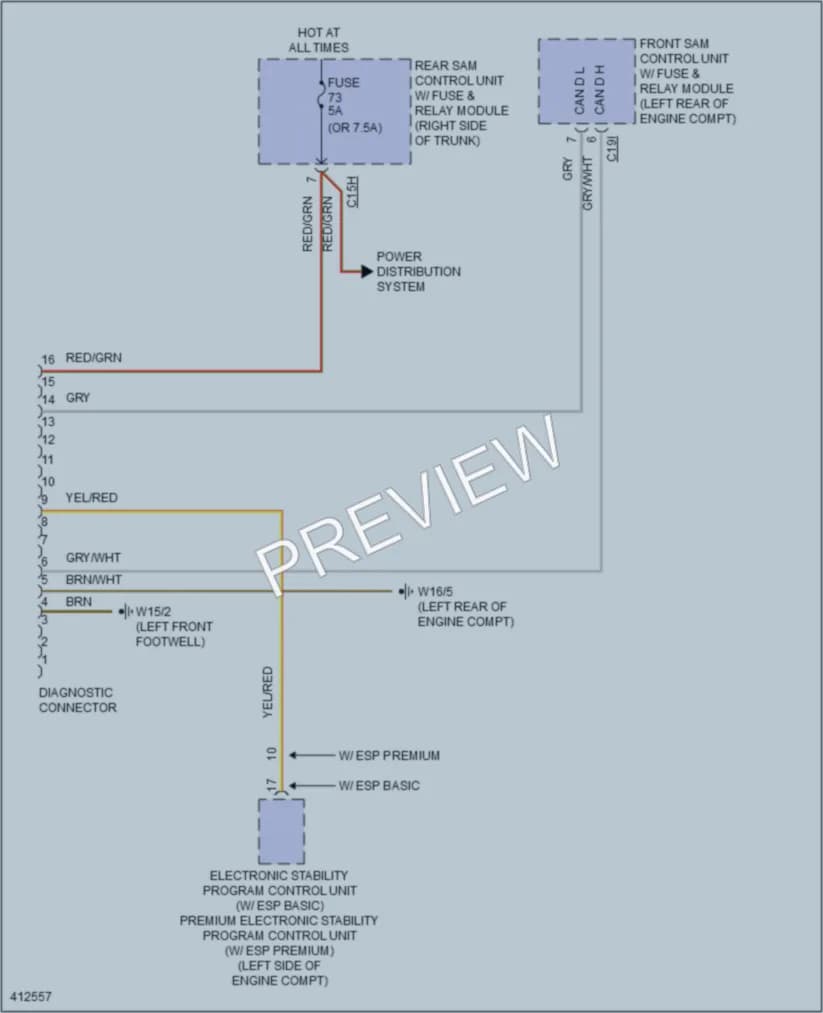 2013 MercedesBenz CLS550 Computer Data Lines wiring diagram preview