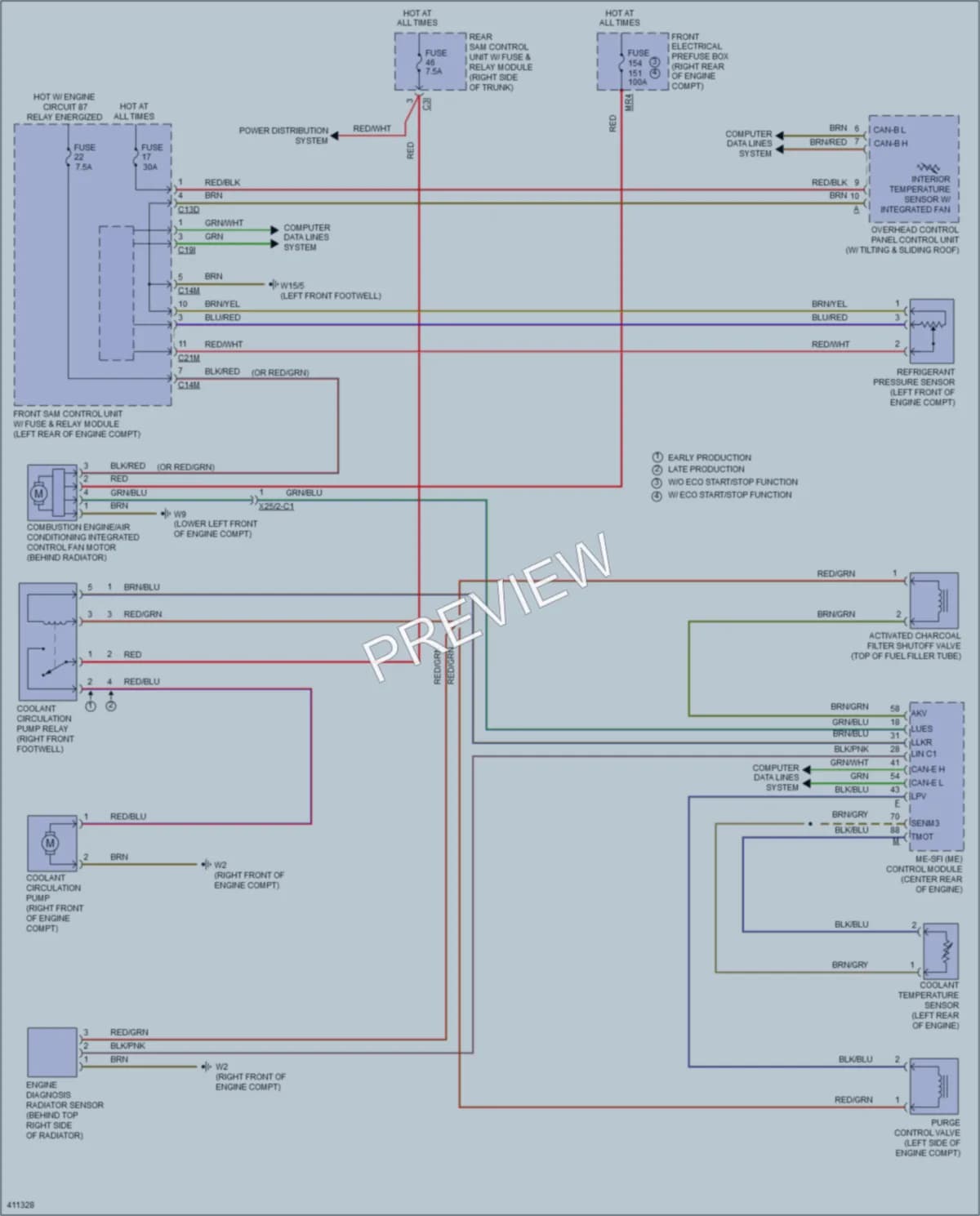 2013 MercedesBenz CLS550 Cooling Fan wiring diagram preview