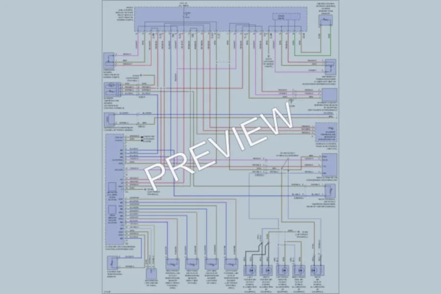 2013 MercedesBenz E350 Air Conditioning wiring diagram preview