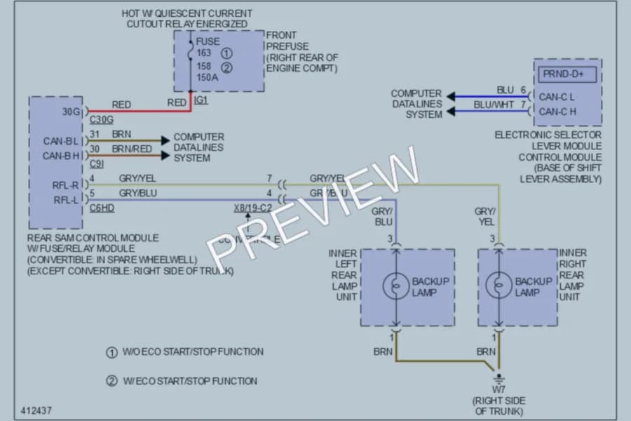 2013 MercedesBenz E350 Exterior Lights wiring diagram preview