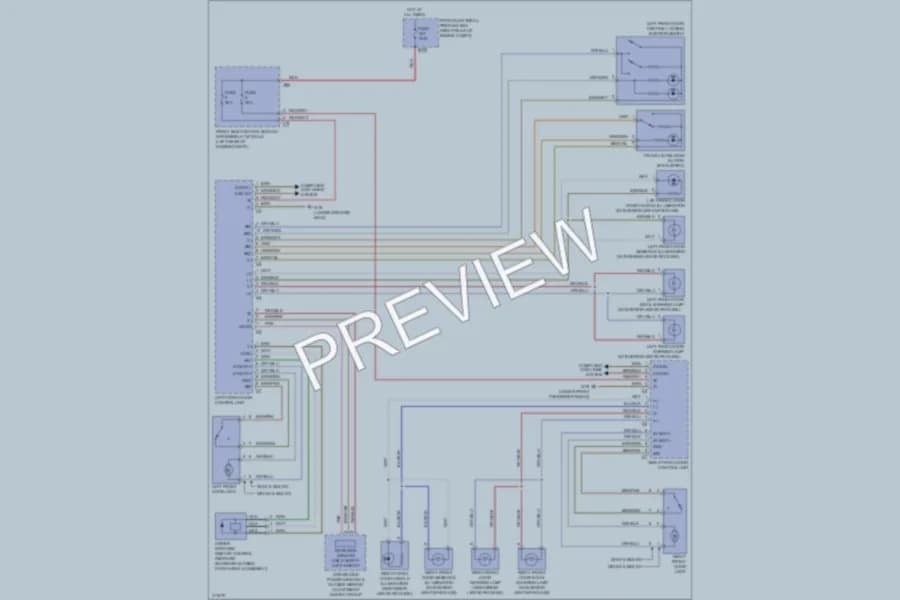 2013 MercedesBenz E350 Power Door Locks wiring diagram preview
