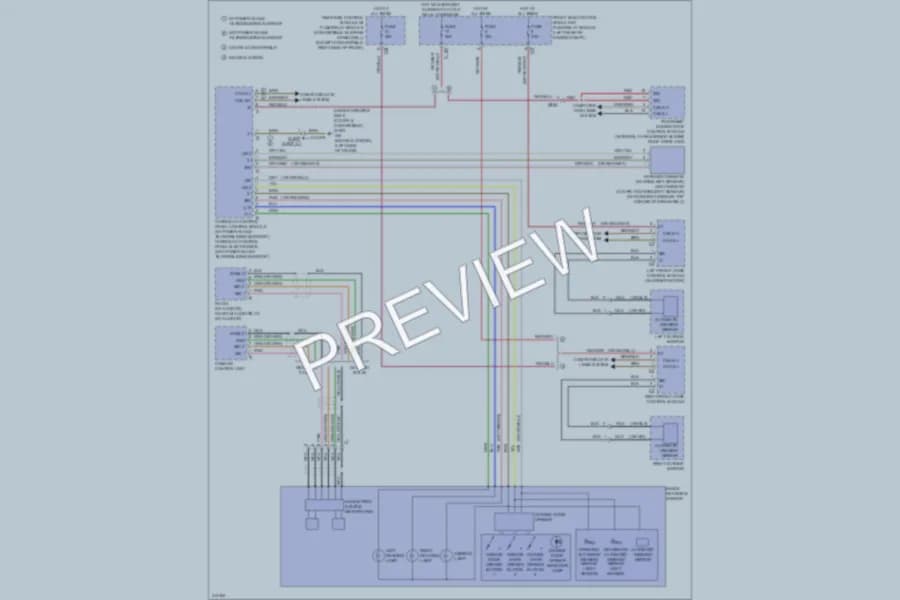 2013 MercedesBenz E350 Power Mirrors wiring diagram preview