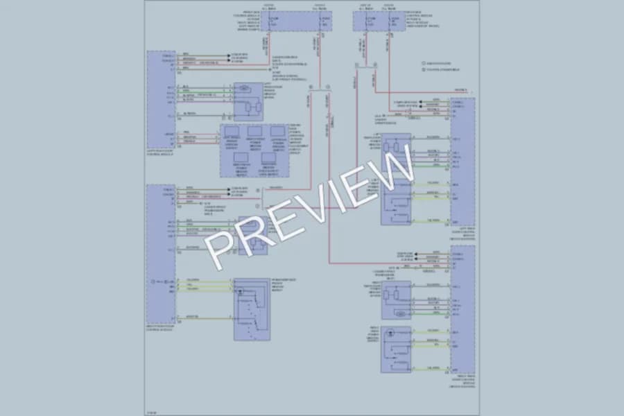 2013 MercedesBenz E350BLUETEC Power Windows wiring diagram preview