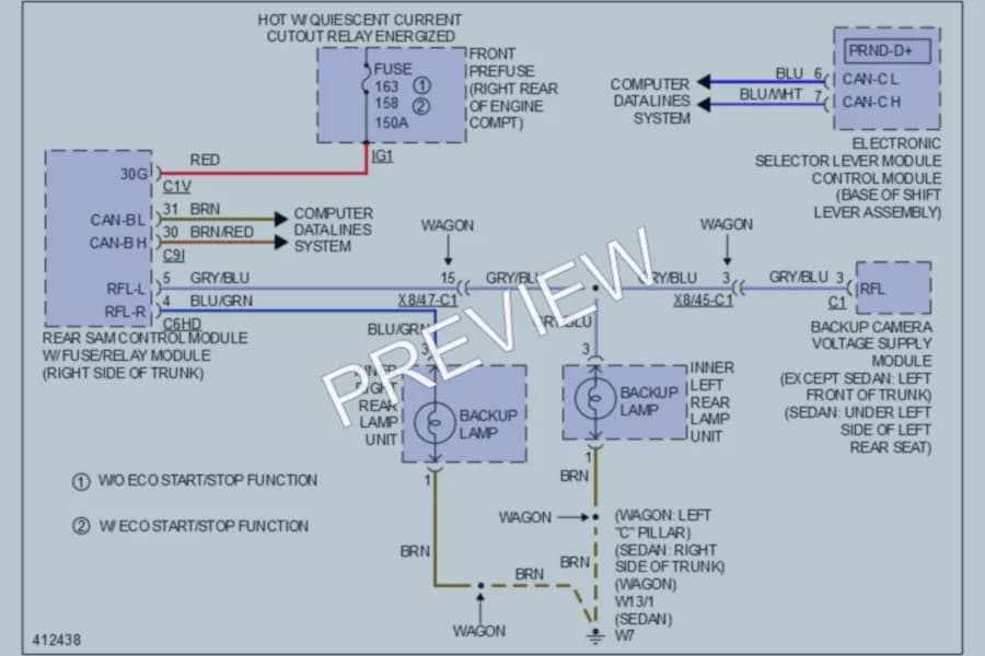 2013 MercedesBenz E400HYBRID Exterior Lights wiring diagram preview
