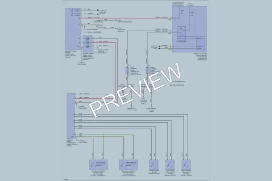 2013 MercedesBenz E400HYBRID Horn wiring diagram preview