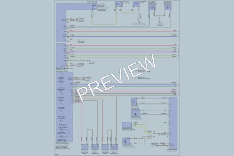 2013 MercedesBenz E400HYBRID Interior Lights wiring diagram preview