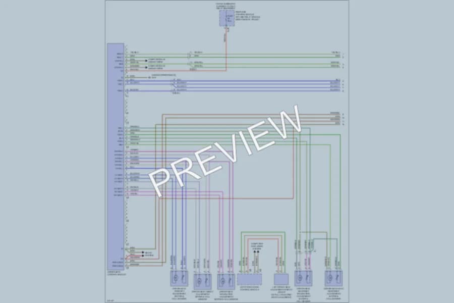 2013 MercedesBenz E400HYBRID Memory Systems wiring diagram preview