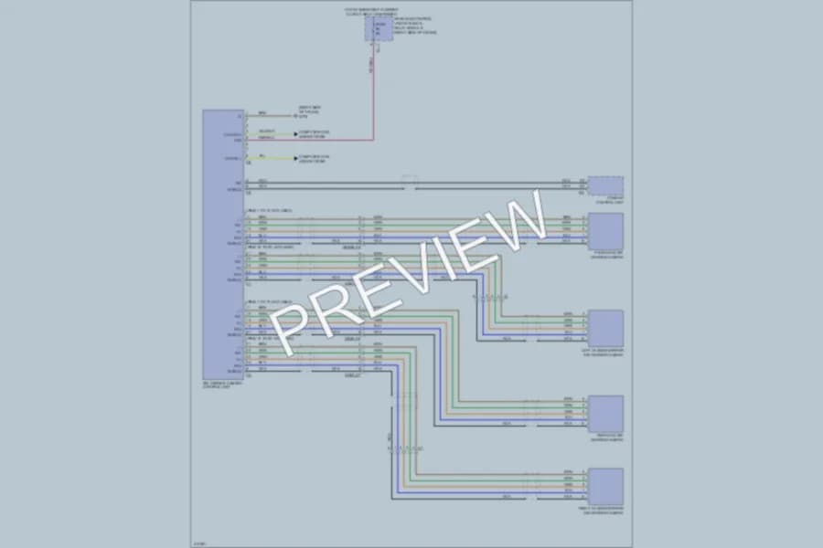 2013 MercedesBenz E400HYBRID Navigation wiring diagram preview