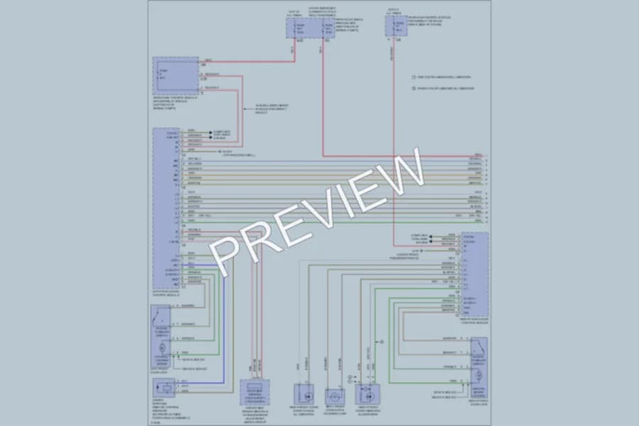 2013 MercedesBenz E400HYBRID Power Door Locks wiring diagram preview