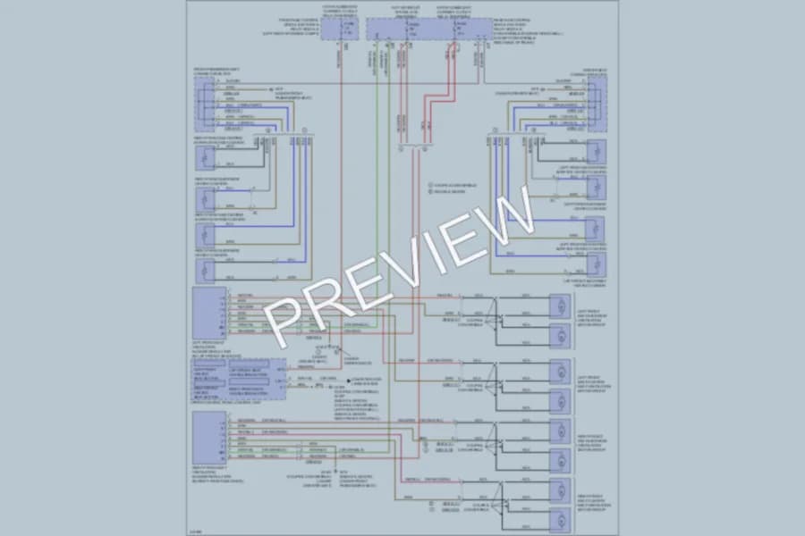 2013 MercedesBenz E400HYBRID Power Seats wiring diagram preview
