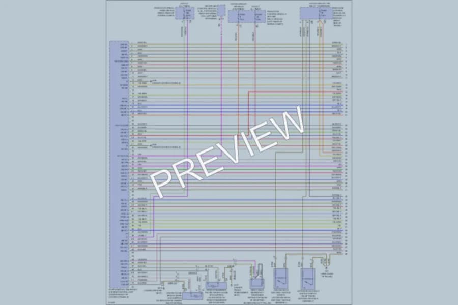 2013 MercedesBenz E400HYBRID Supplemental Restraints wiring diagram preview